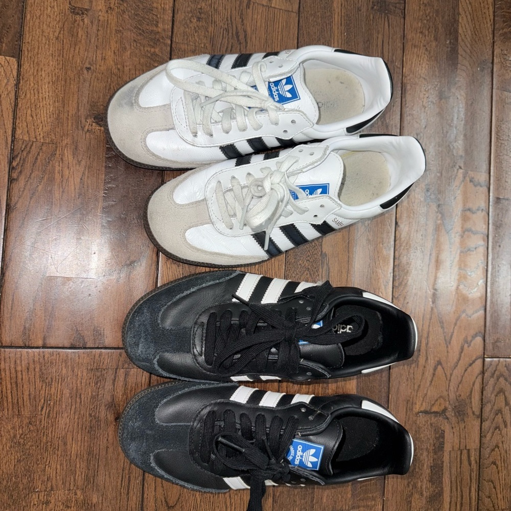 Adidas Black and White Sneakers Duo